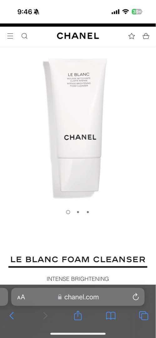 現貨］Chanel Le Blanc intense brightening foam cleanser, 美容＆個人護理, 健康及美容- 皮膚護理,  面部- 面部護理- Carousell