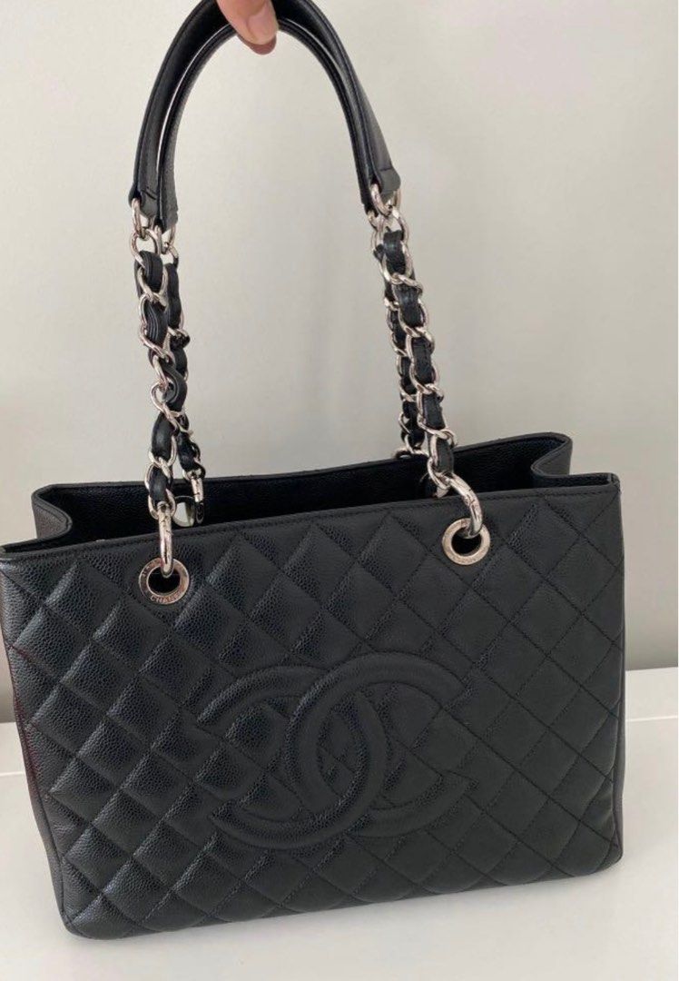 Chanel Grand Shopping Bag Caviar Black, Luxury, Bags & Wallets on Carousell