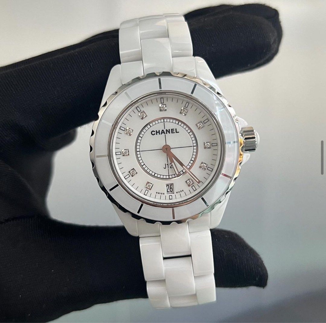 Chanel J12 Diamonds 38mm, Luxury, Watches on Carousell