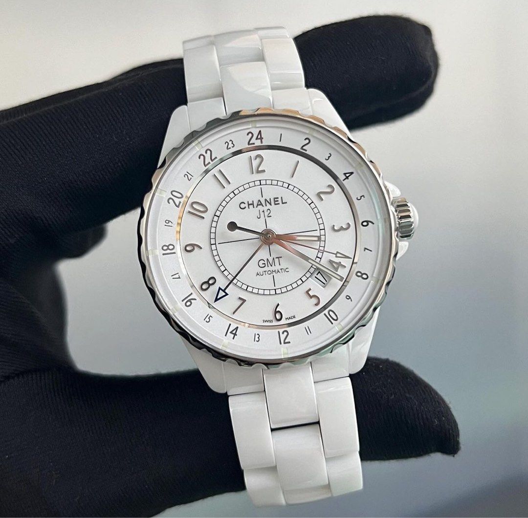 Chanel J12 GMT 38mm Automatic High tech White ceramic, Luxury