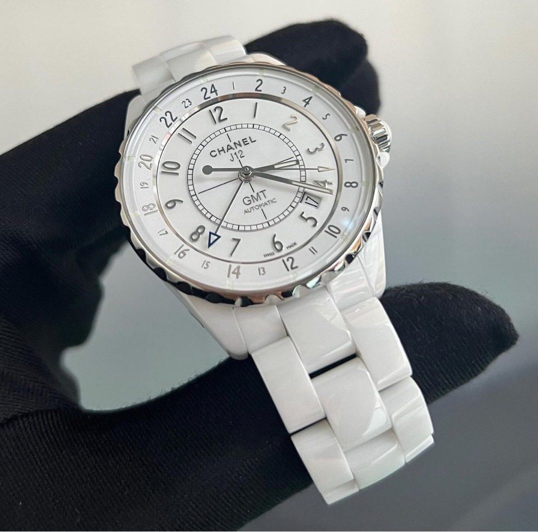 Chanel J12 GMT 38mm Automatic High tech White ceramic, Luxury