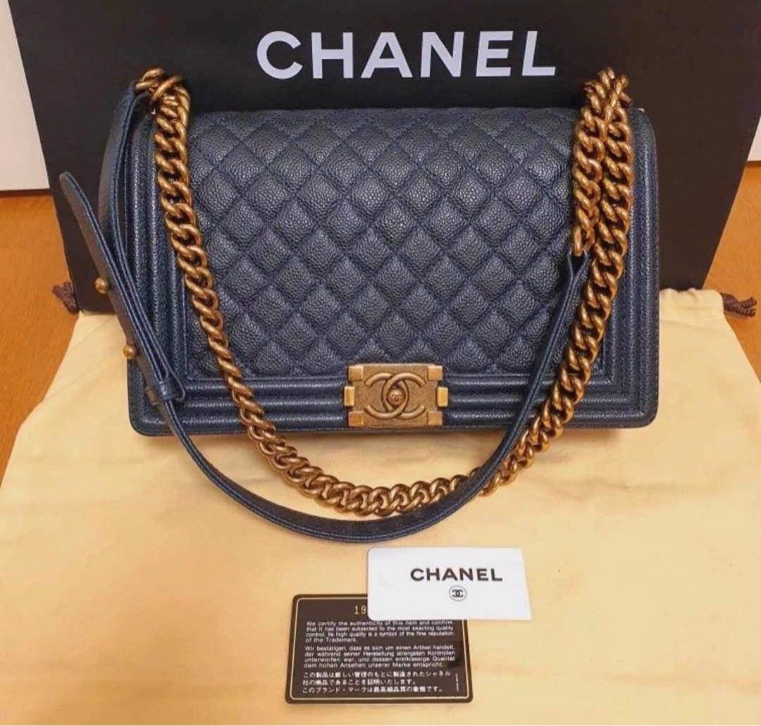 ✖️SOLD✖️ Chanel Neo Executive Mini Tote in Blue Caviar SHW