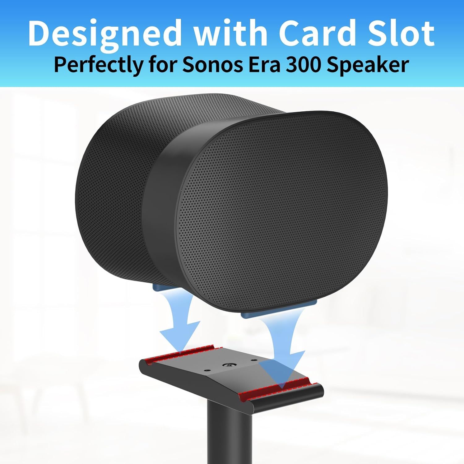 Sonos Era 300 Wireless Bluetooth Speaker Pair with Stands, Black