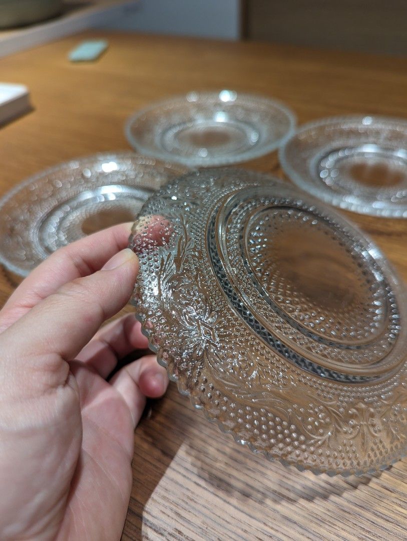 Clear online dessert plates