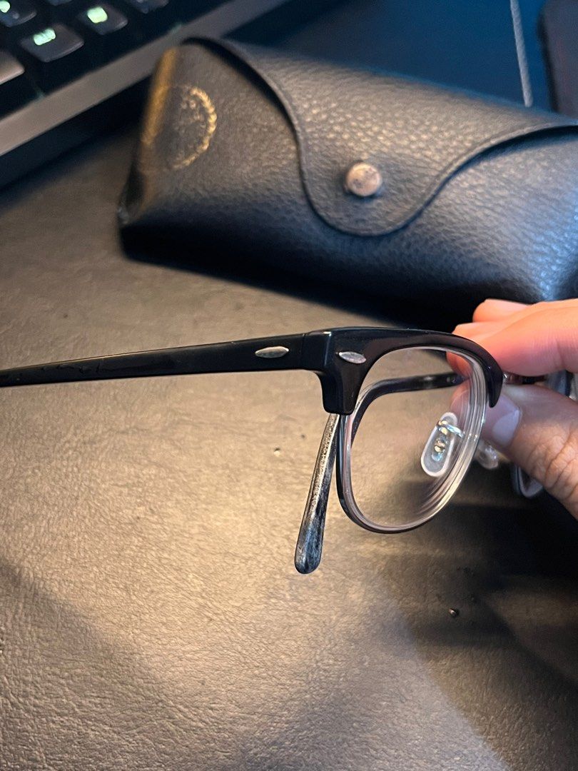CLEARANCE Rayban Clubmaster 49 Size Black PROMO Men s