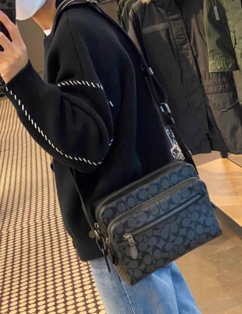 West camera bag in signature sales canvas