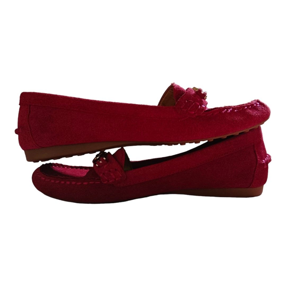Coach Fortunata suade Leather Women s Fashion Footwear Loafers on Carousell