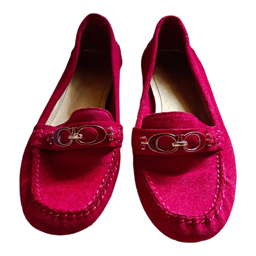 Coach Fortunata suade Leather Women s Fashion Footwear Loafers on Carousell