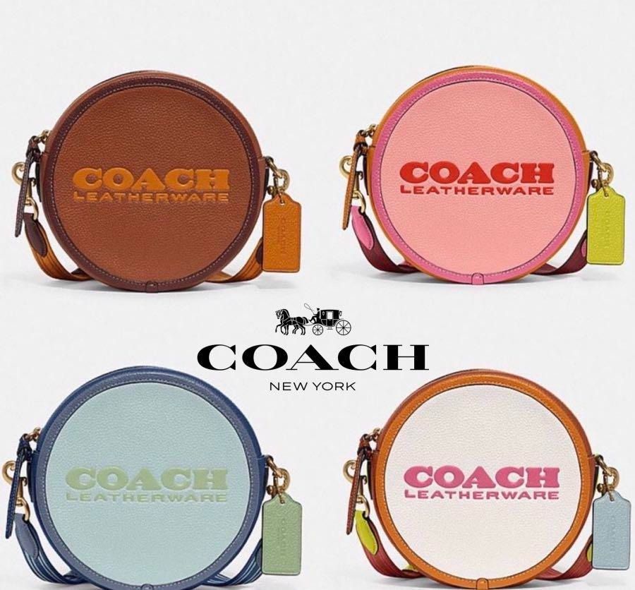 Coach Kia Circle Bag In Colorblock Women Crossbody Sling Shoulder Bag Women s Fashion Bags Wallets Cross body Bags on Carousell