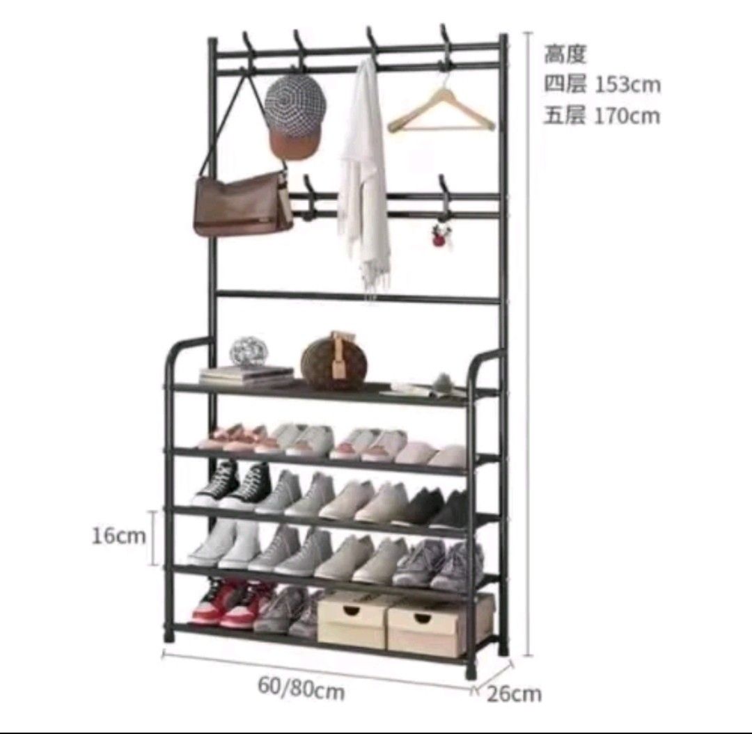 Coat and Shoe Rack (Category: Shelves, Cabinets & Racks) located in Marikina City. Submitted by v3_m3v (Listing ID 1263181529, Image 3). Description: Multifunctional coat and Shoe organizer.