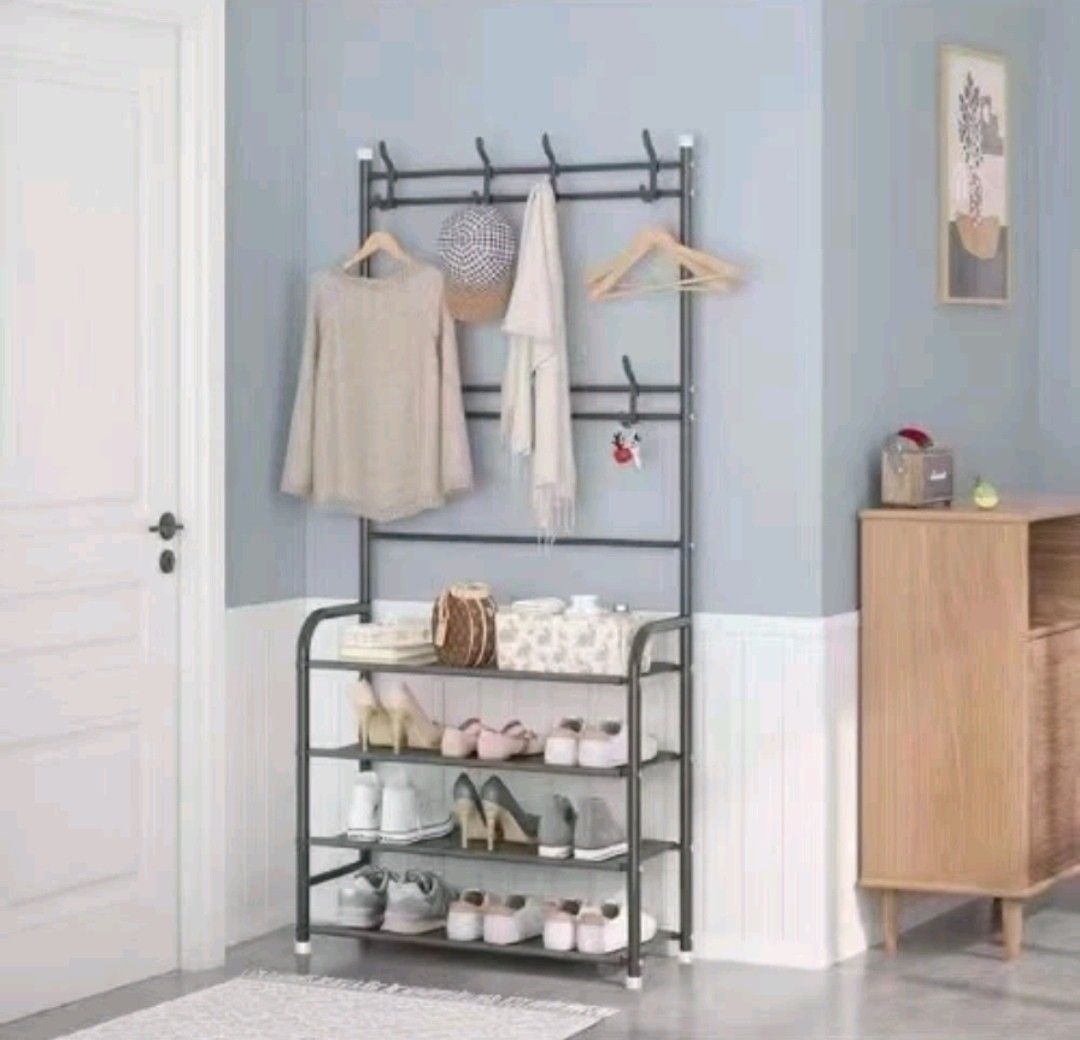 Coat and Shoe Rack (Category: Shelves, Cabinets & Racks) located in Marikina City. Submitted by v3_m3v (Listing ID 1263181529, Image 2). Description: Multifunctional coat and Shoe organizer.