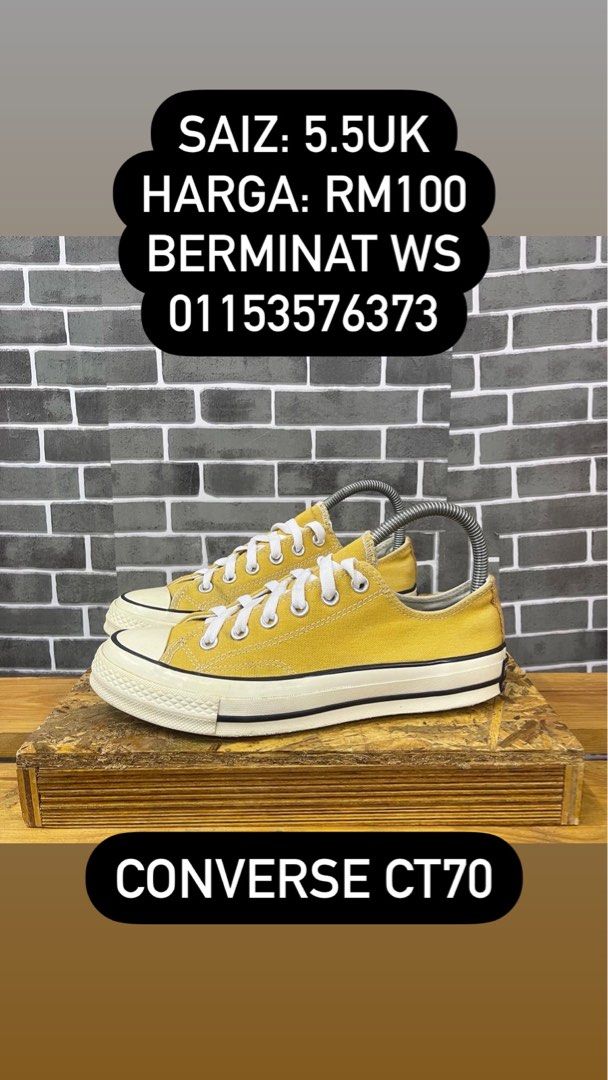Size chart sale sepatu converse