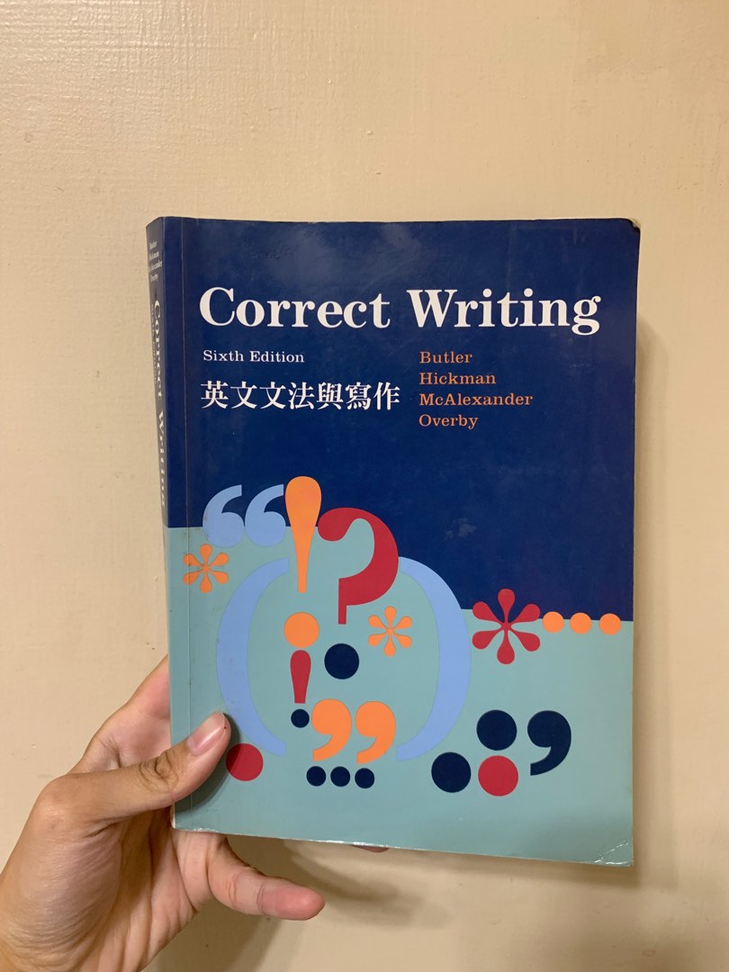 CORRECT WRITING 英文文法與寫作 原文書, 書籍、休閒與玩具, 書本及雜誌, 教科書、參考書在旋轉拍賣
