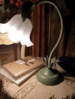 Cottagecore vintage flower lamp ( FREE SF )