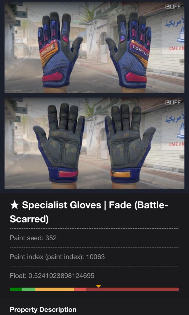 Csgo Glove Specialist Glove FADE, Video Gaming, Video Games, Others on