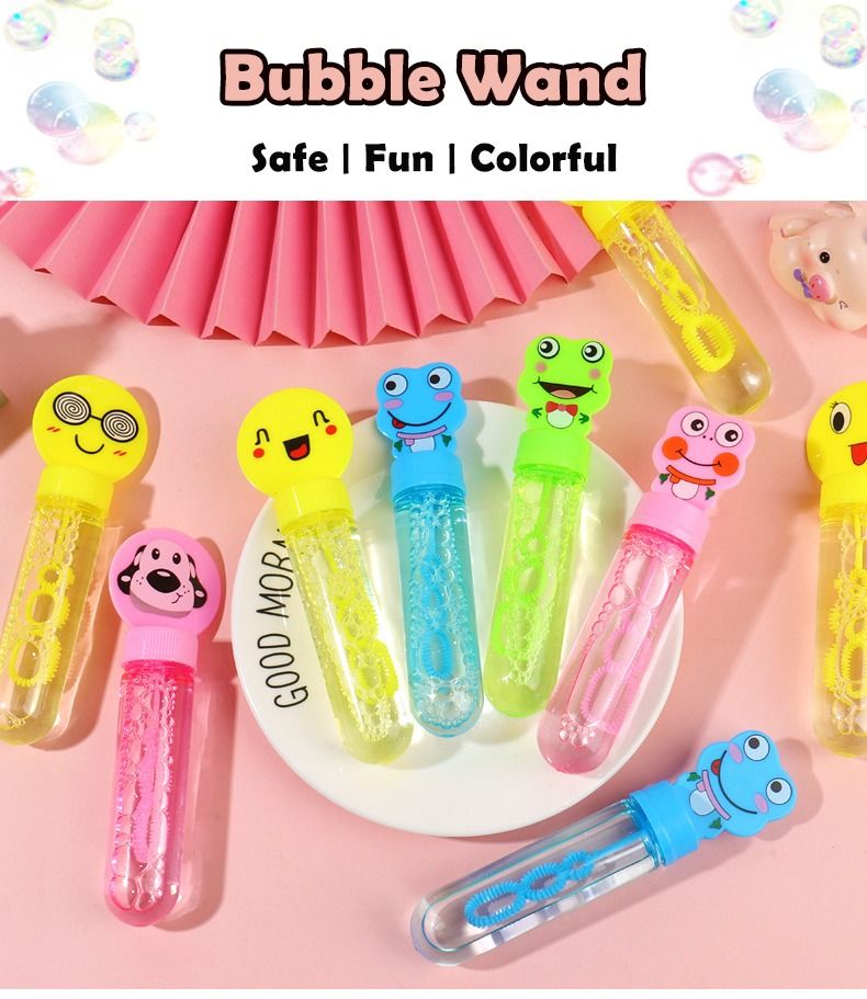 Cute Bubble Stick for kids, Mini Animal Blowing Bubble Wand Toy