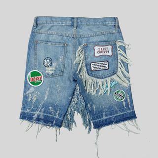 daisy lovers fringe distressed jean
