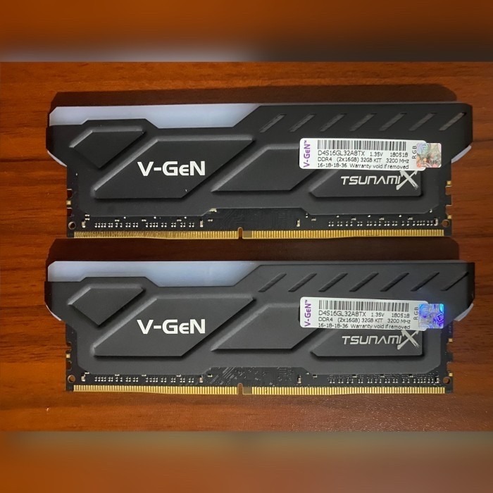 DDR4 32GB 16GBx2 3200MHz V GeN TsunamiX RGB D4S16GL32A8TX