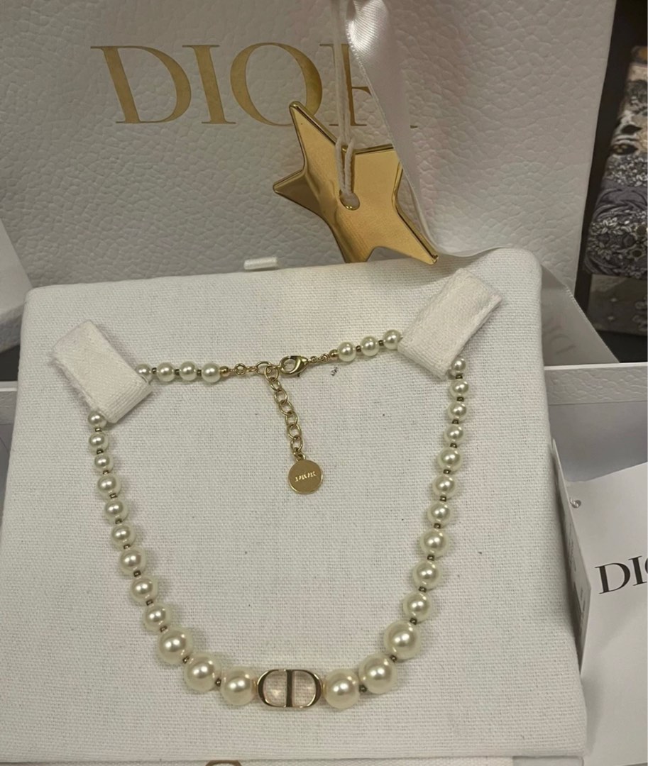 Dior pearl choker necklace Women s Fashion Jewelry Organisers