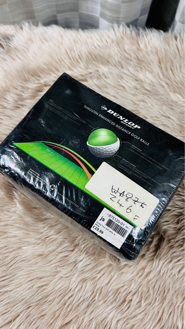 Dunlop Tungsten Golf Balls 24 Pack Enhanced Distance, Sports Equipment