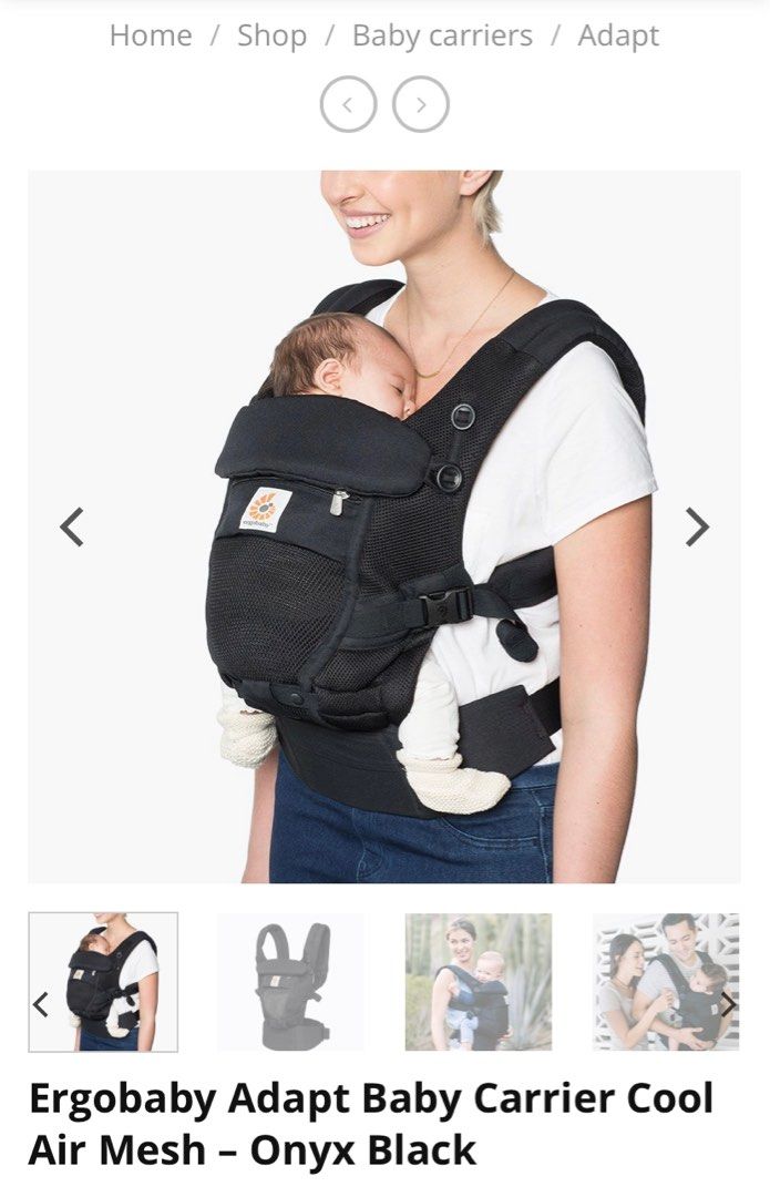 Ergobaby adapt air new arrivals mesh