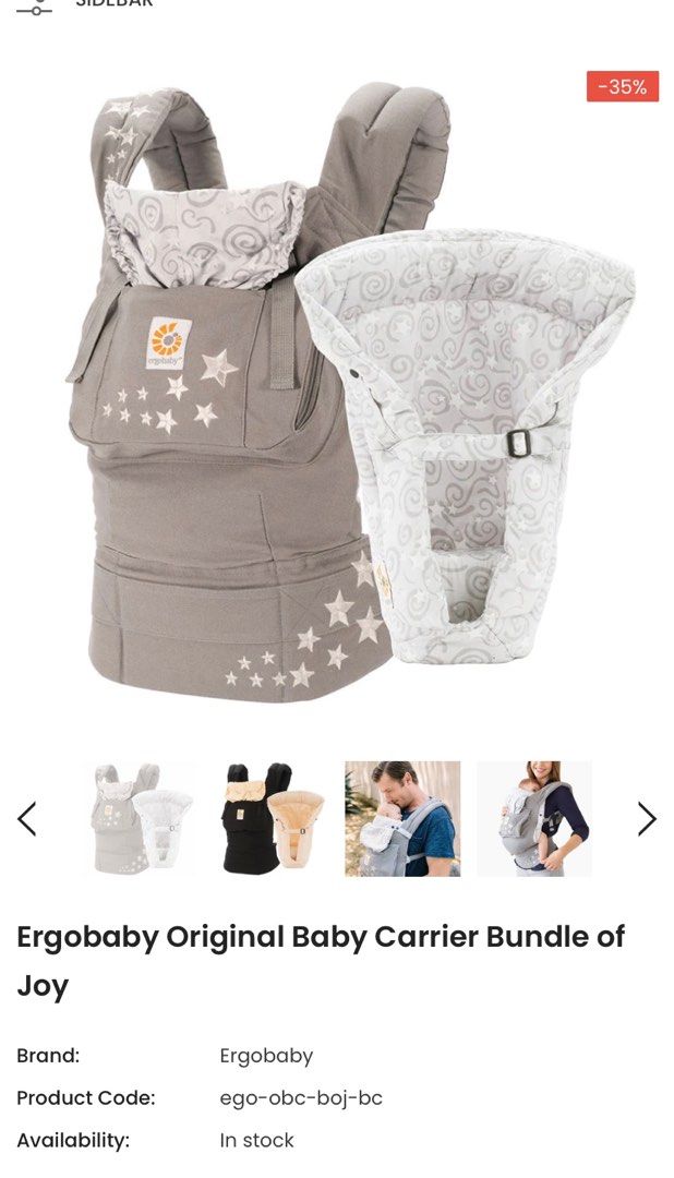 Ergo baby carrier bundle of joy clearance