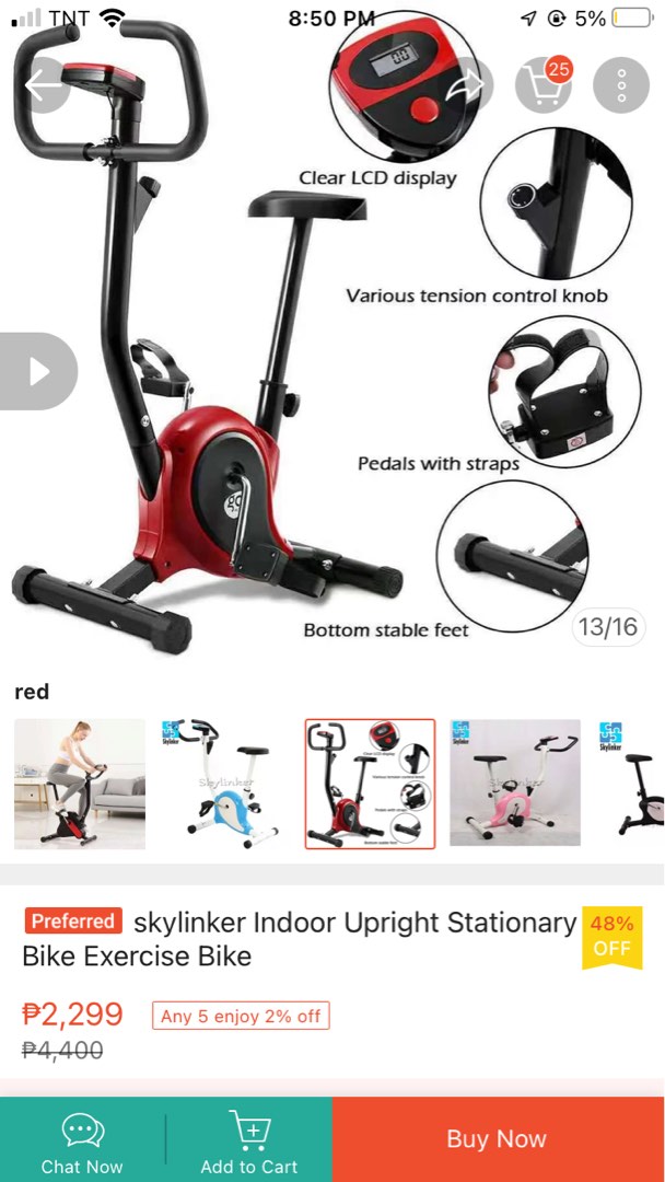Exercise Bike preloved Sports Equipment Exercise Fitness