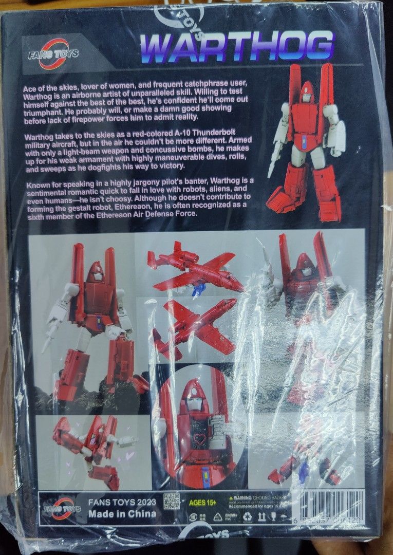 Fanstoys FT-54 Warthog (Powerglide), 興趣及遊戲, 玩具& 遊戲類