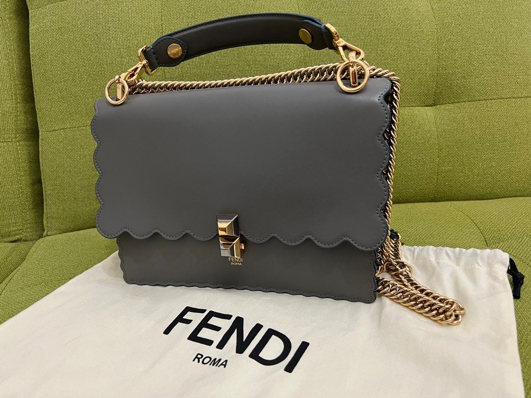 Fendi KAN I handbag Grey Carousell