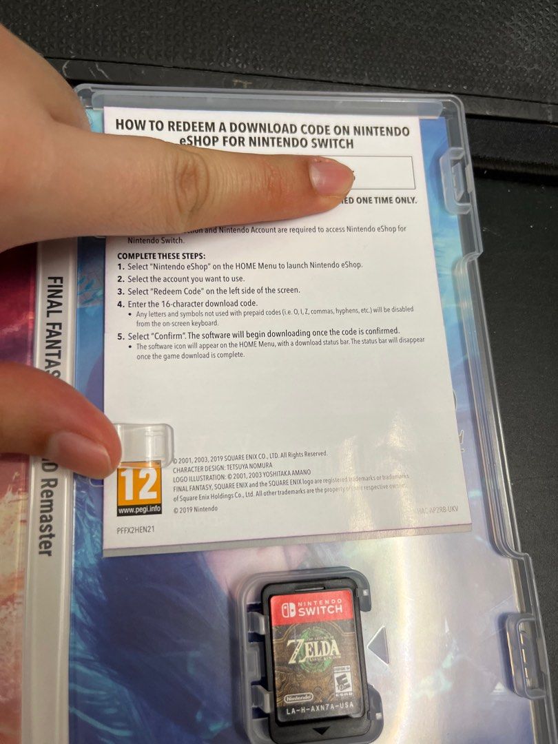Final fantasy x switch digital code clearance