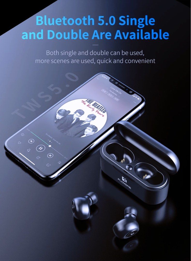 FLOVEME TWS 5.0 Wireless Earphone Bluetooth Headset Headphones for