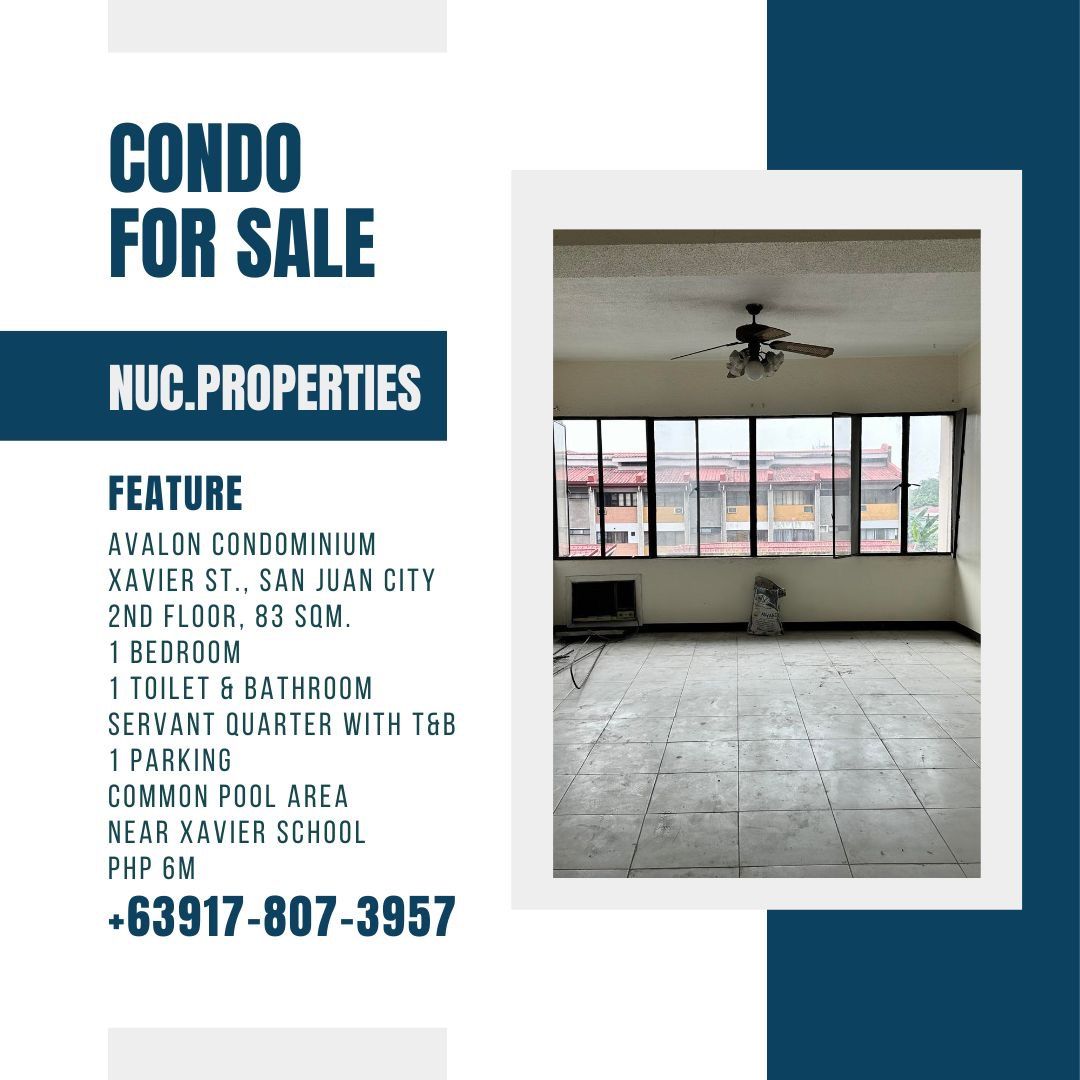 FOR SALE AVALON CONDO 1 BEDROOM WITH MAID'S ROOM WITH T&B, Property