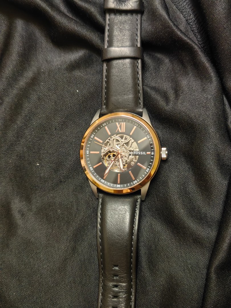 Fossil flynn automatic watch sales