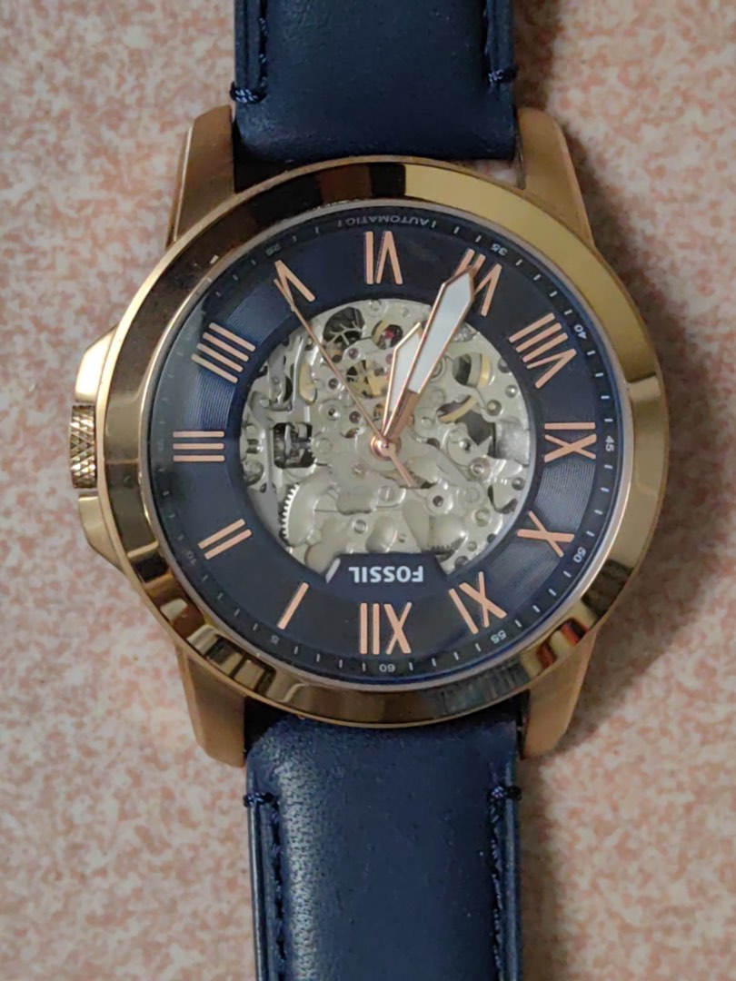 Fossil Watch Fossil Grant Automatic Watch ME3102 Rose Gold