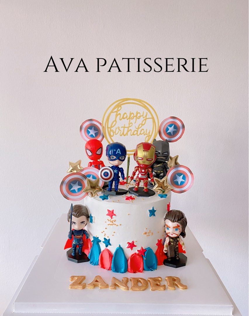 Order 1 kg Vanilla Cake|Deliver Avenger Photo Cake
