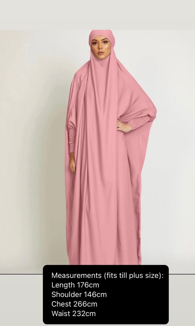 Long Prayer Jilbab With Sleeves For Arab Women