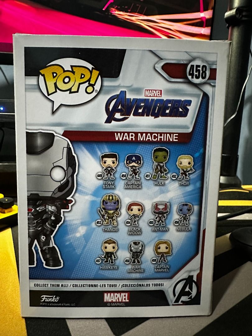 Funko Pop! Marvel Avengers Endgame War Machine Figure #458