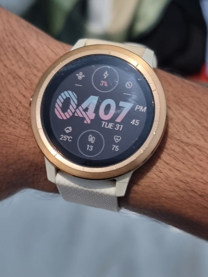 Vivoactive 3 rose top gold white
