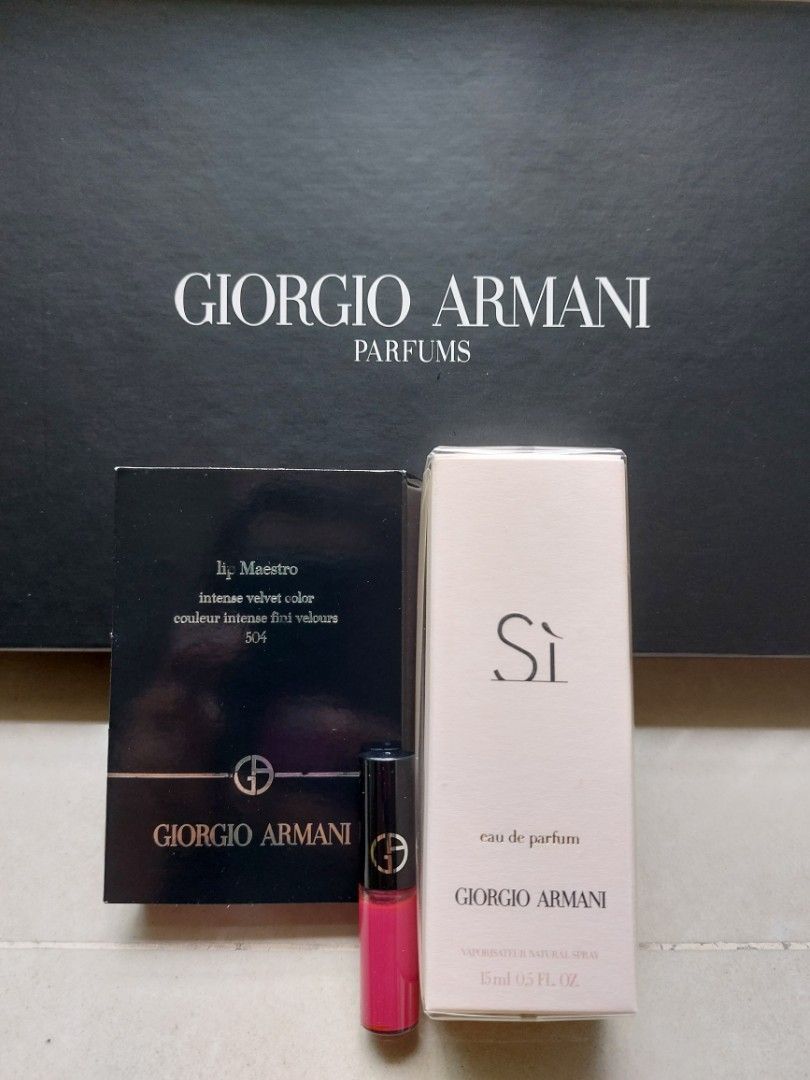 Giorgio Armani Parfums Clutch Perfume Lip Colour Men s Fashion
