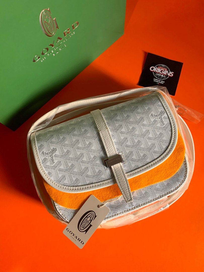 Goyard White Belvedere PM Bag & Matching Wallet - Depop