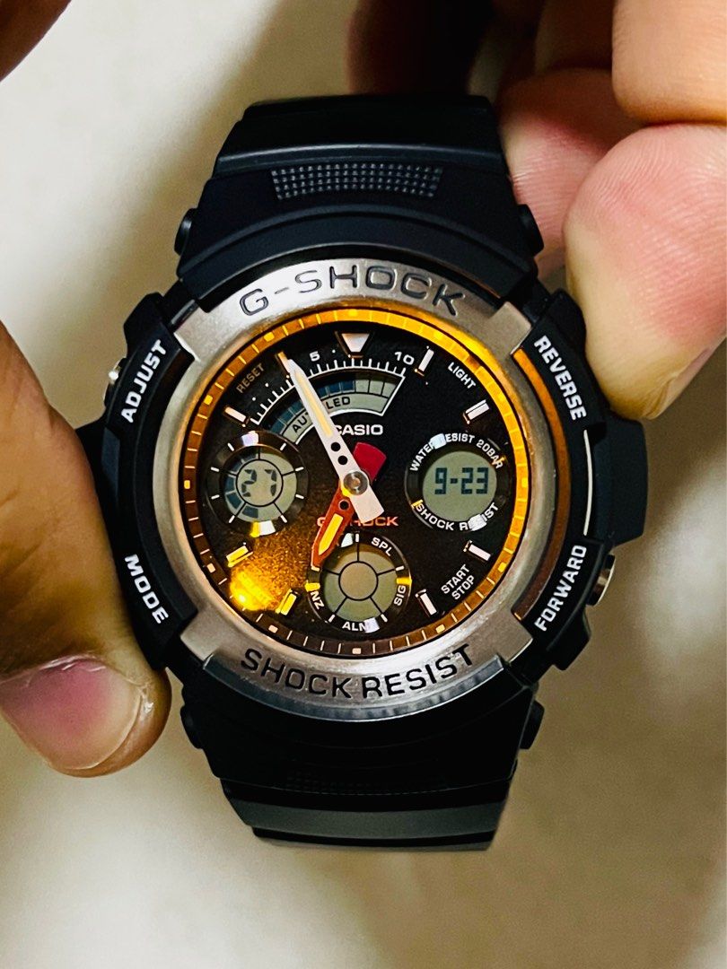 Casio g shock hotsell aw 590 manual