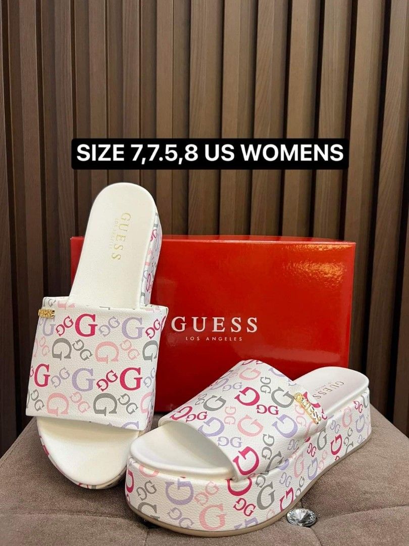 Guess Flatform Slides Women s Fashion Footwear Slippers and