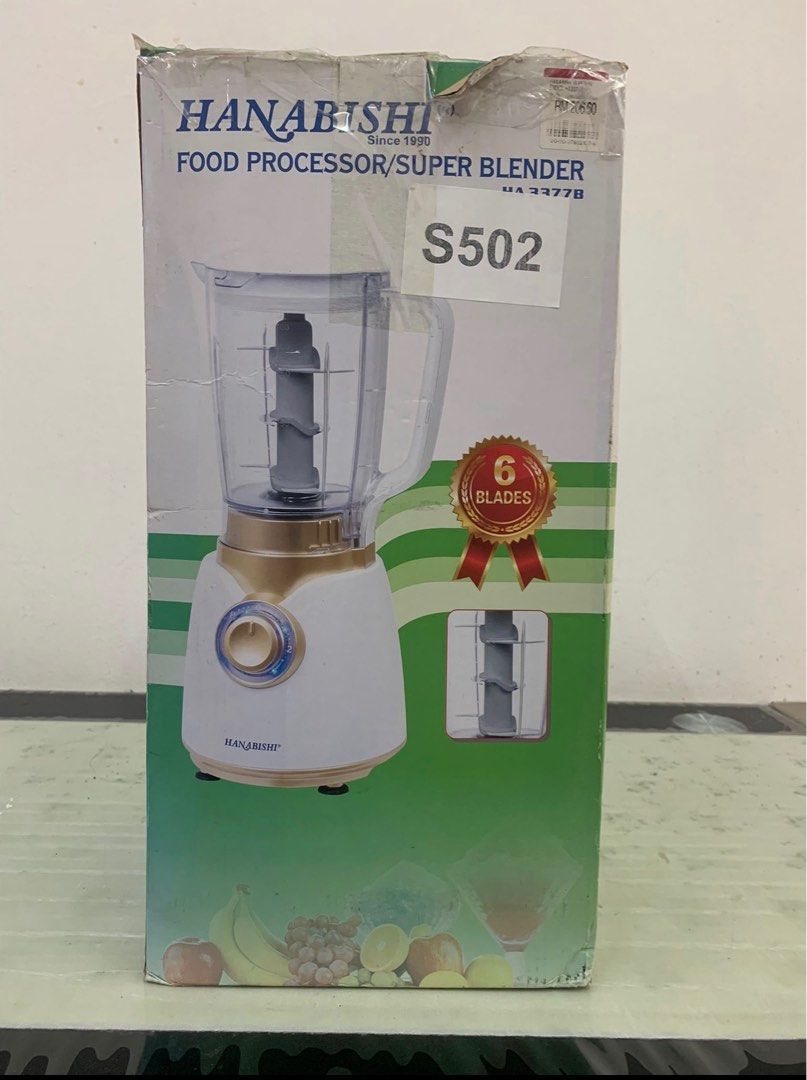Hanabishi Food Processor/Super Blender, TV & Home Appliances, Kitchen