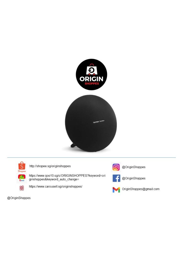 Harman Kardon Onyx Studio 4 Portable Bluetooth Speaker - Black