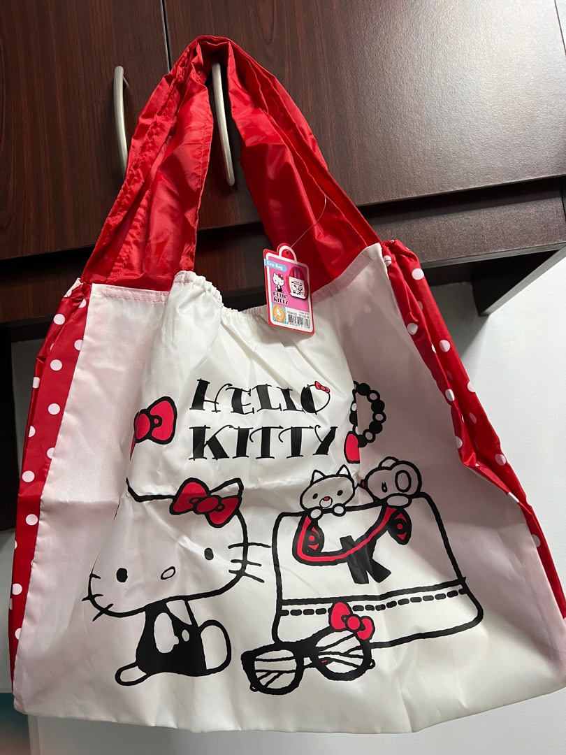 Hello Kitty Eco Bag, Women's Fashion, Bags & Wallets, Tote Bags on Carousell