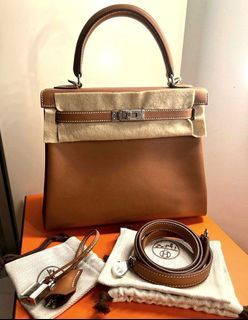 Hermes Kelly Pochette Rose Azalee Phw, Luxury, Bags & Wallets on Carousell