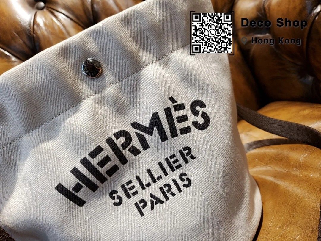 Lot - Hermes, Paris, Sac de Pansage Canvas Bucket Bag