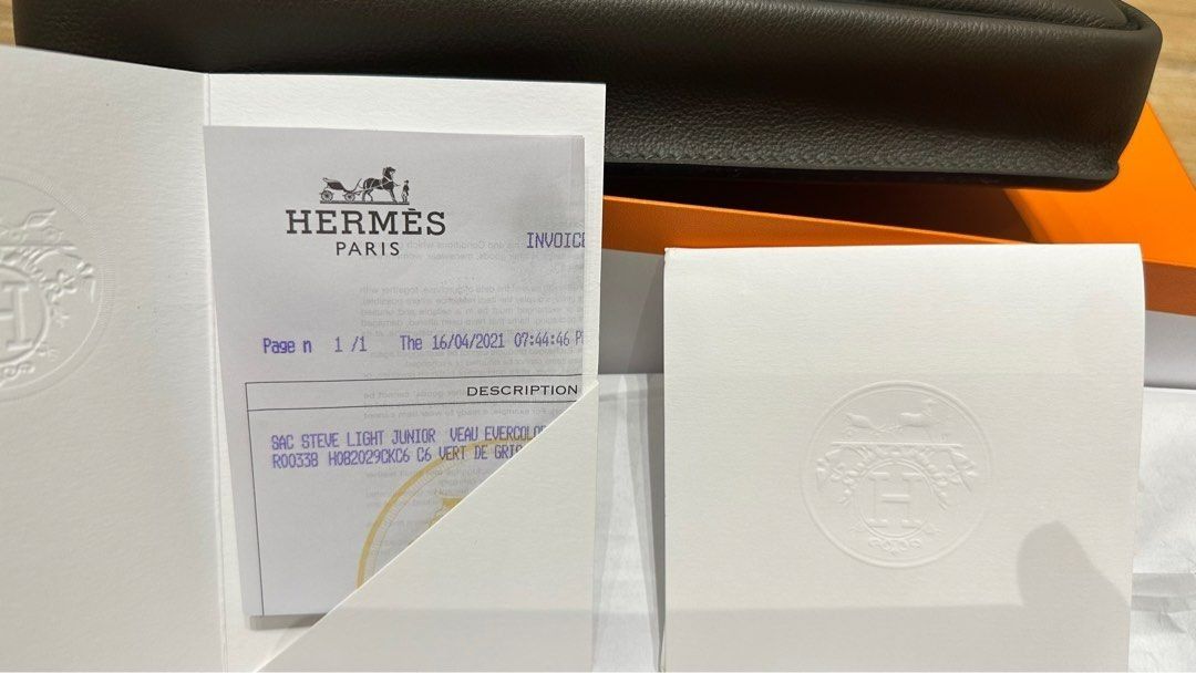 HERMES Steve light junior messenger bag, Luxury, Bags & Wallets on