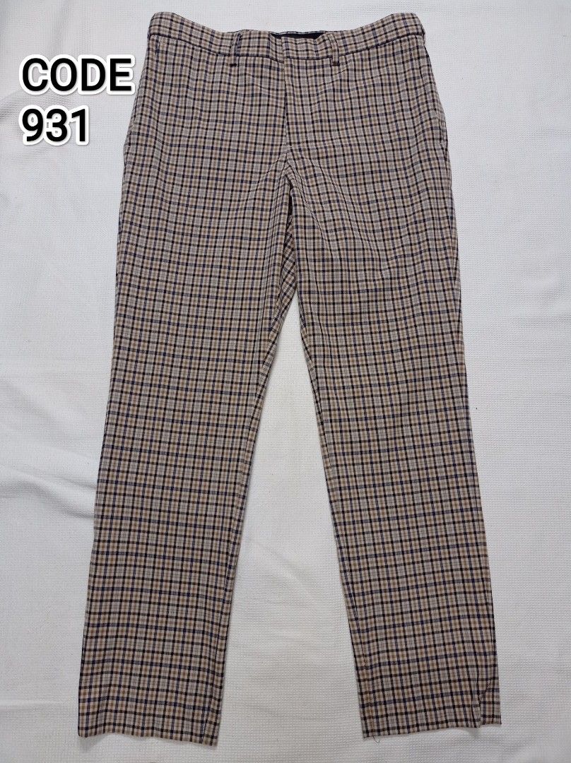 H&m checkered deals pants mens