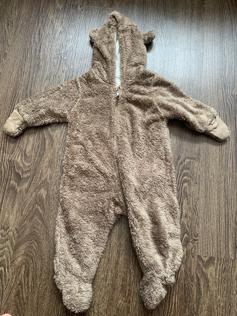 H&m baby 2025 overall teddy